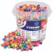PlayBox: Barevný set korálků s písmeny 1250 ks 7x7x7mm