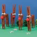 PlayBox: Přírodní dřevěné dekorační kolíčky 74mm, balení 24 kusů.