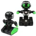 RC Interaktivní dálkově ovládaný MacroBot v černo-zelené barvě s osvětlením a zvukem 20cm