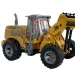 RC dálkově ovládaný bagr s pracovním strojem s efekty světel v měřítku 1/30, 24 cm