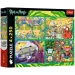 Rick a Morty Šílená dobrodružství 4x250dílné puzzle - Trefl