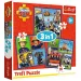 Sam hasič 3 v 1 50, 36 a 20 ks puzzle - Trefl