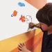 Samolepící malovací válec s 8 barevnými tužkami - Carioca