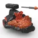 Schleich: Eldrador lávové bojové vozidlo s lávovým monstrem a vystřelovačem (42663)