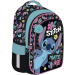 Školní taška/batoh Disney Stitch se 4 přihrádkami, s modrým pomponem BPL58 40x29x19 cm