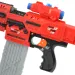 Sniping: Elektrická přestavitelná obří houbová střelná zbraň s náboji a terčem 79 cm.