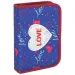 Spirit: Modrá a růžová skládací penál Love Heart s 24 kusy.