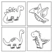 Sticker Art: Dinosauři k vymalování - sada samolepek - Comansi
