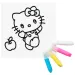Sticker Art: Sada samolepek k vybarvení Hello Kitty, různé druhy, 1 ks – Comansi