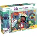 Stitch 2 v 1 150dílné maxi puzzle a omalovánka 70x50 cm – Lisciani