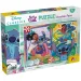 Stitch 2 v 1, puzzle s 250 dílky a omalovánky 50x35 cm - Lisciani