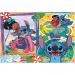 Stitch 2 v 1, puzzle s 250 dílky a omalovánky 50x35 cm - Lisciani
