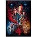Stranger Things 4. sezóna 1000 dílků puzzle s plakátem - Clementoni