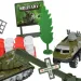 Super Army: Vojenská hračka s kovovými vozidly a letadlem na zpětný tah ve dvou variantách