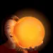 Tiny Glowzilla Wubble svítící neonový bublinový míč oranžové barvy 30 cm