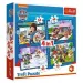 Tlapková patrola 4 v 1 70-54-48-35dílné puzzle - Trefl