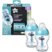 Tommee Tippee: Advanced ANTI-COLIC tyrkysová kojenecká láhev, sada 2 ks, 260 ml (0 m+)