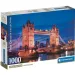 Tower Bridge v noci HQC puzzle 1000 dílků s plakátem - Clementoni