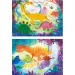 Veselí dinosauři Supercolor puzzle 2 v 1 s 2x20 dílky - Clementoni