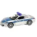 Welly: Kovový model policejního auta Porsche 911, 11 cm
