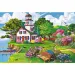 Wood Craft: Letní přístav dřevěné puzzle 500+1 dílků - Trefl