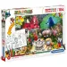 Zafari Double 2 v 1, 104 kusů, oboustranný puzzle k vybarvení - Clementoni