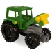 Zelený traktor s vyklápěcím přívěsem 38,5 cm - Wader