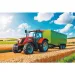 Zemědělské stroje: Traktor s přívěsem 100dílné puzzle - Trefl