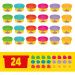 Play-Doh: Pártyová sada s 24 plastelínami a doplňky - Hasbro