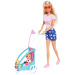 Steffi Love: Cyklistka Steffi s dětským vozíkem za kolo - Simba Toys